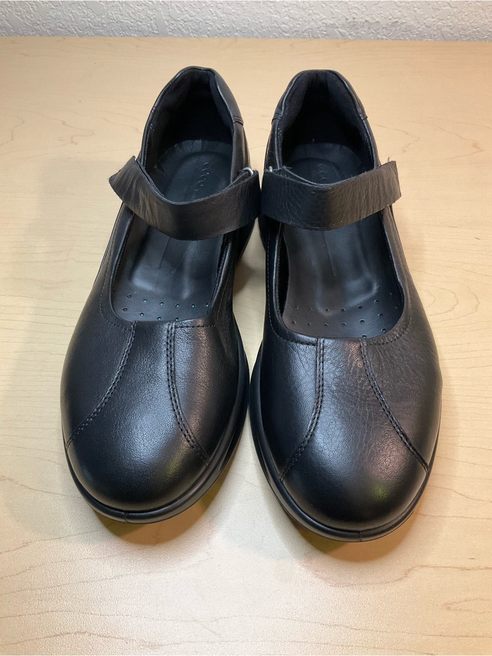 ECCO Black Leather Mary Jane’s